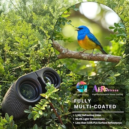 10x25 Compact Binoculars for Adults and Kids Bird Watching | Small Binoculars for Camping, Hiking, Travel, Safari, Concerts, Theatre, Sports, Cruising and Road Trip 2