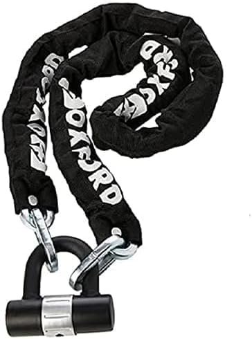 OF159 HD Motorbike Chain Lock + Screamer 7 Alarm Disc Lock Yellow/Black LK290 + Free Reminder Cable 1.5M 2